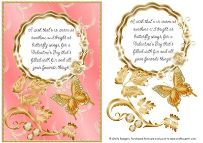 Valentine's Day Butterfly and Poem 5