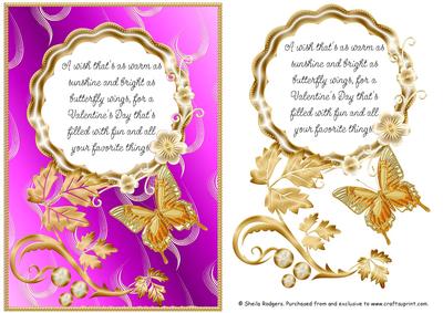 Valentine's Day Butterfly and Poem 6