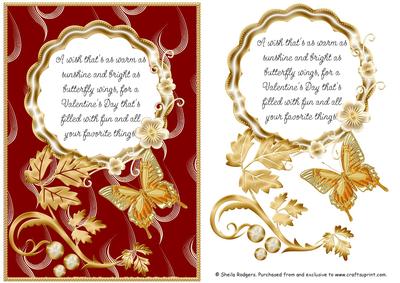 Valentine's Day Butterfly and Poem 8