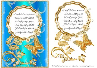 Valentine's Day Butterfly and Poem 9