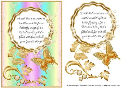 Valentine's Day Butterfly and Poem 10