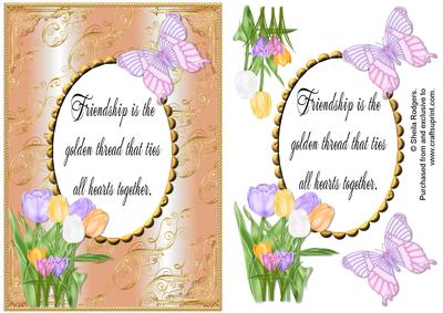 Friendship Spring Flowers Card 2