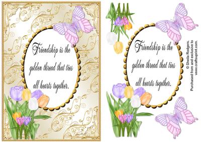 Friendship Spring Flowers Card 8