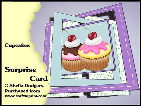 Surprise Card - Cupcakes