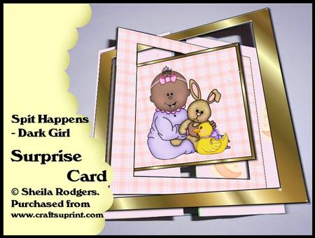 Surprise Card - Spit Happens - Dark Girl
