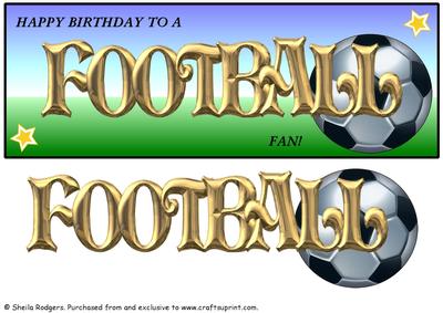 Football Fan Card - Football
