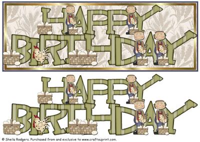 Large Dl Card - Farm Boys Birthday