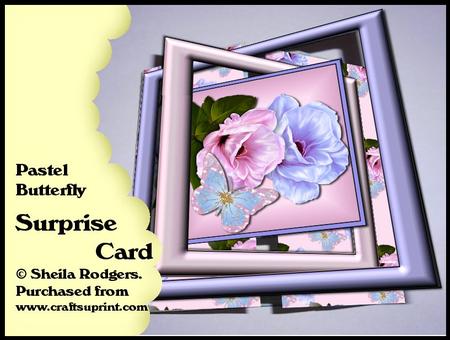 Surprise Card - Pastel Butterfly