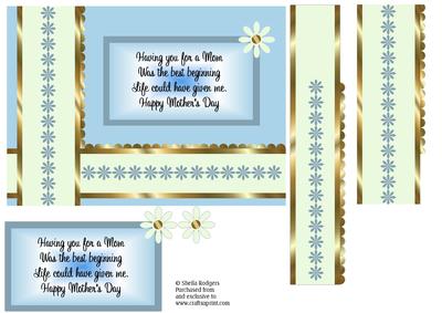 Layered Card with Verse - Mother's Day - Mom