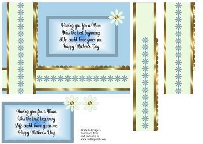 Layered Card with Verse - Mother's Day - Mum