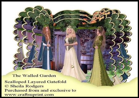 Scalloped Layered Gatefold - the Walled Garden