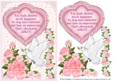Dove, Roses and Dogwood Anniversary