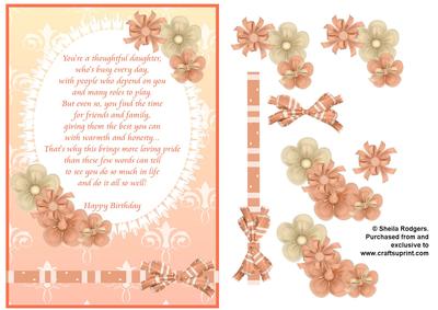 Lace Oval Poem - Daughter
