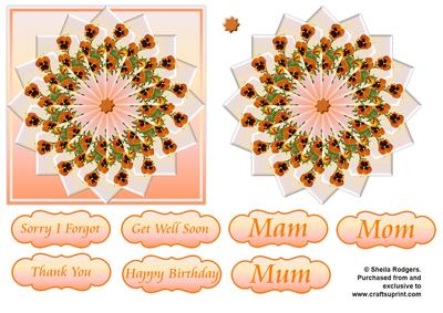 Faux Tea Bag Tiles 10