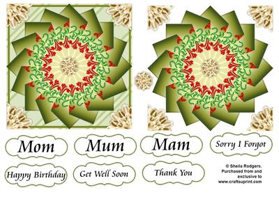 Faux Tea Bag Tiles 19