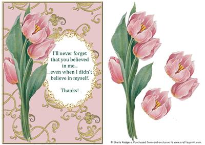 Pink Tulip Thank You 1