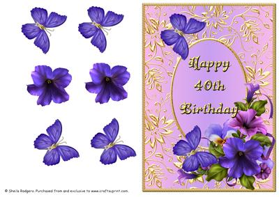 Petunia Corner - Happy 40th Birthday