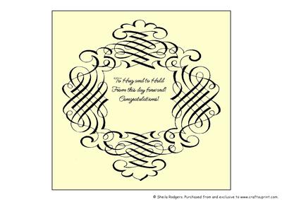 Insert for 8 Inch Card-scroll Frame-to Hug and to Hold Cream