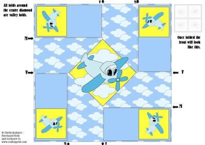 Twist Turn Topper - Blue Aeroplane