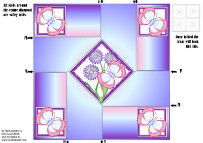 Twist Turn Topper - Pink Butterflies