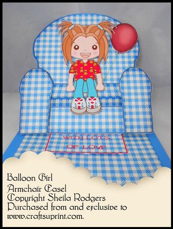 Armchair Easel - Balloon Girl