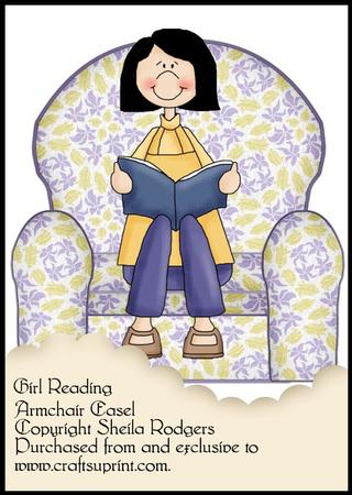 Armchair Easel - Girl Reading