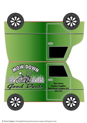 Van Card - Mow Down Garden Supplies