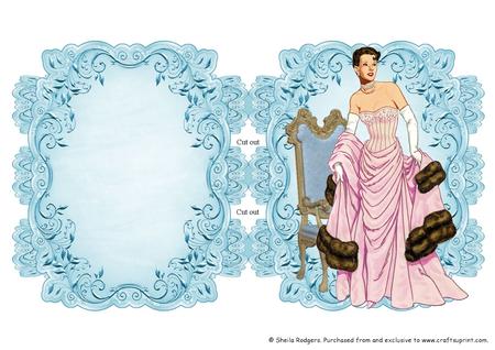 Aqua Strip Card Mini Kit - Faith in Pink Gown