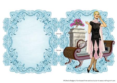 Aqua Strip Card Mini Kit - Caroline with Bonsai