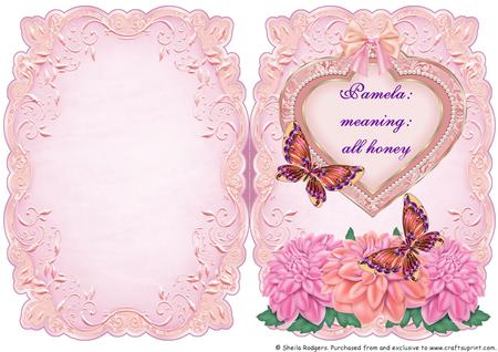 Name & Meaning Card - Pamela