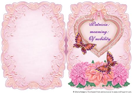 Name & Meaning Card - Patricia