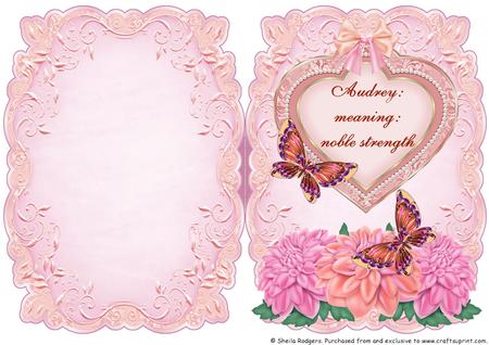 Name & Meaning Card - Audrey