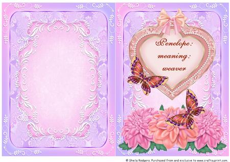 Name & Meaning Card - Penelope