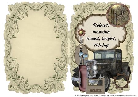 Name & Meaning Card - Robert