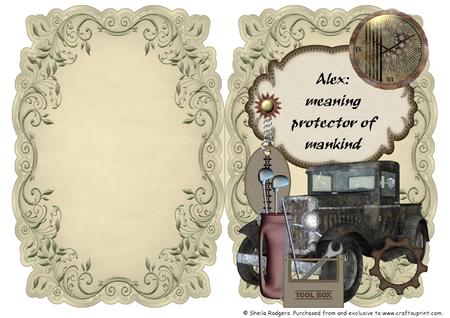 Name & Meaning Card - Alex