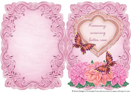 Name & Meaning Card - Rosemary