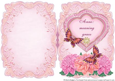 Name & Meaning Card - Anne
