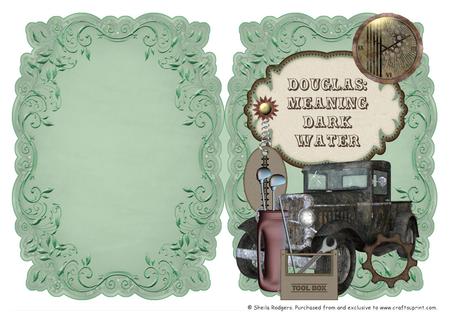 Name & Meaning Card - Douglas