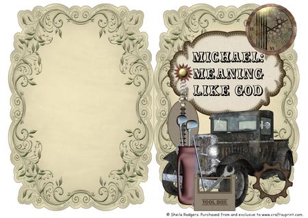 Name & Meaning Card - Michael