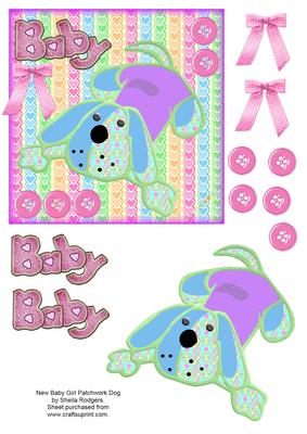 New Baby Girl Patchwork Dog