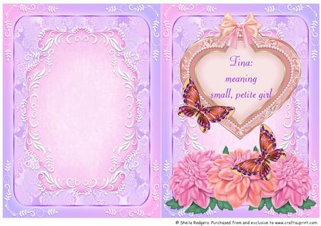 Name & Meaning Card - Tina