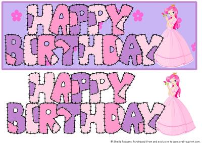 Patchwork Birthday Princess with Rose