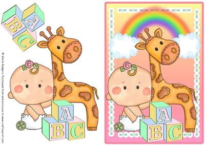 Building Blocks - Button Baby and Giraffe