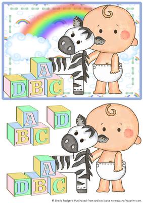 Building Blocks - Button Baby and Zebra