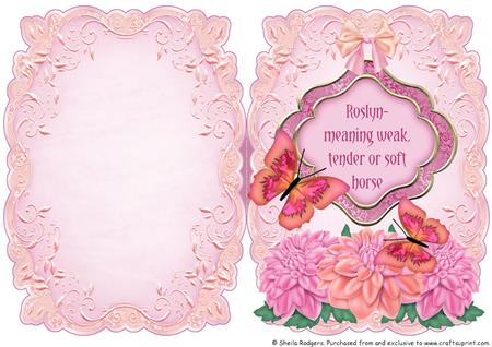 Name & Meaning Card - Roslyn