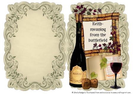 Name & Meaning Card - Keith