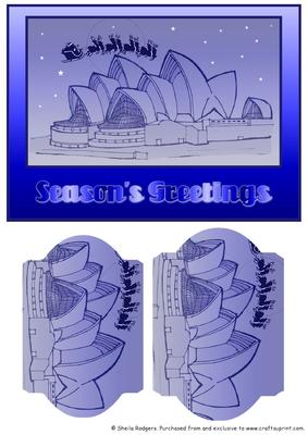 Santa Over the Sydney Opera House