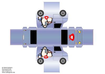 Model Van - Penguins and Their Pet