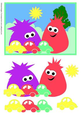 The Blobbles Play with Cars