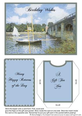 Gift Card Holder - Yachts on River